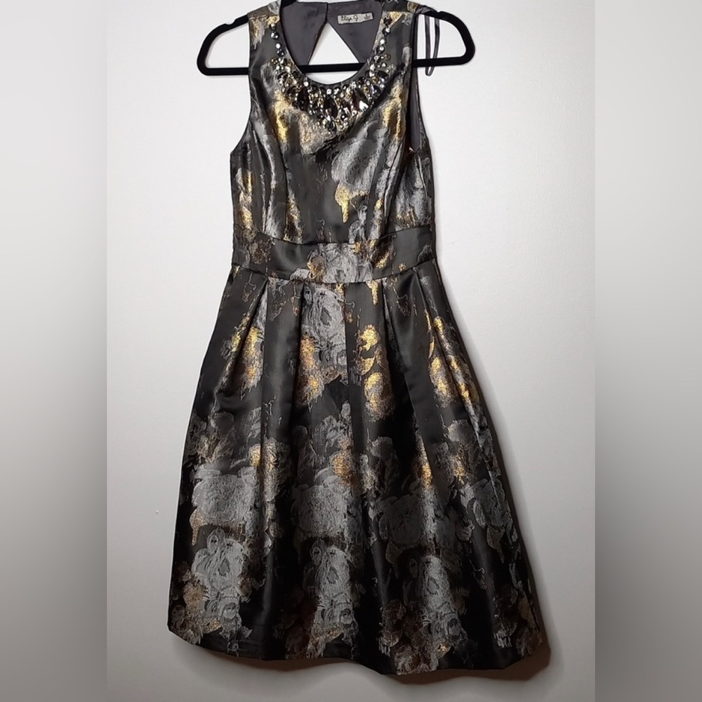 Eliza j fit flare dress floral party
